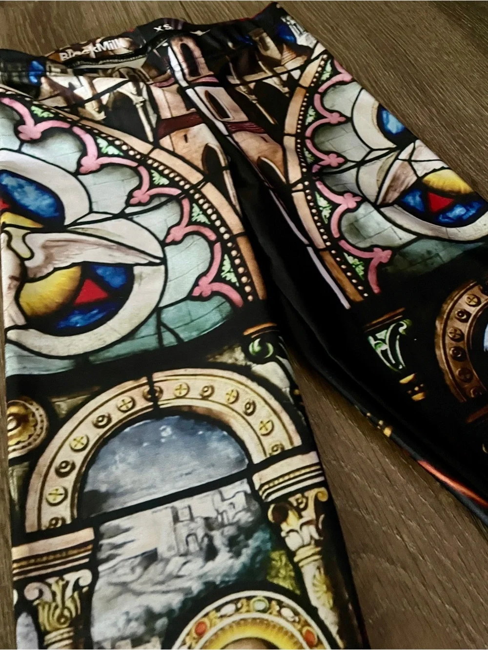 BlackMilk Stained Glass Leggings - Size XS - Picture 3 of 4